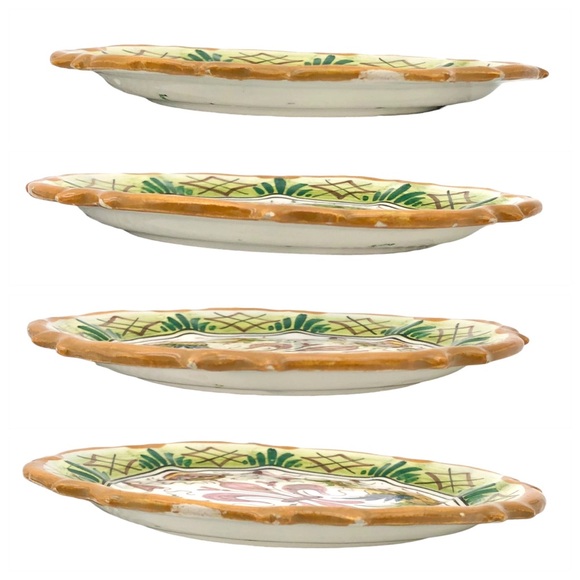 Antique Italian Majolica Wall Plates Renaissance Raffaellesco Dragons Italy 3pcs - Picture 7 of 14